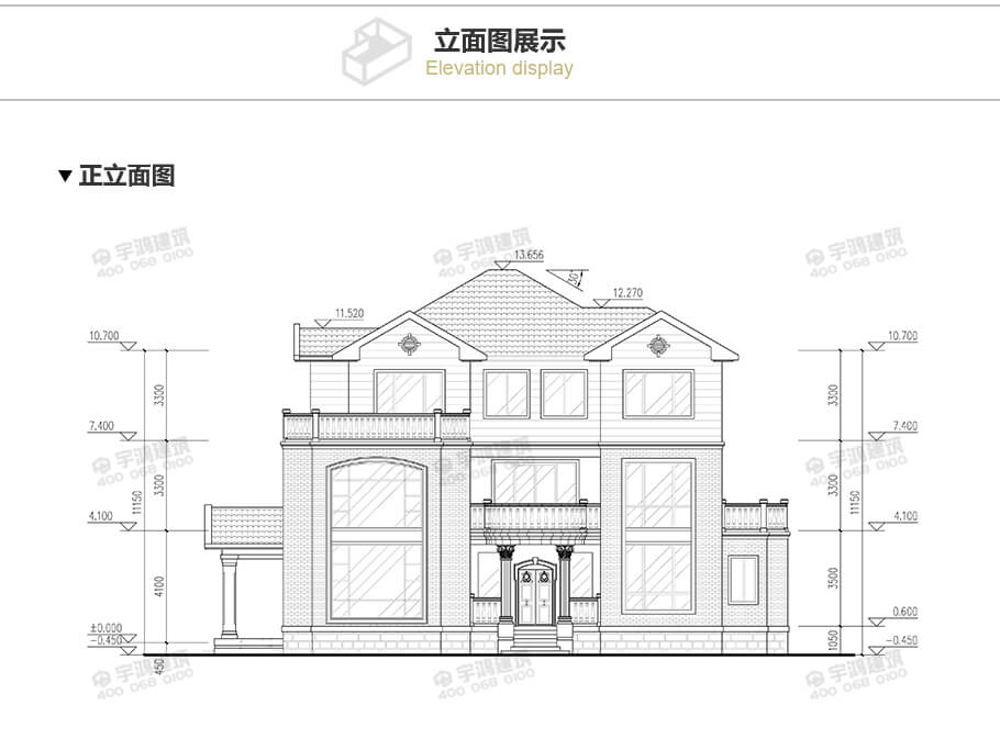 18x12米復(fù)式三層自建房設(shè)計圖紙