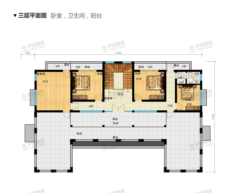 新中式豪華氣派新農(nóng)村別墅設(shè)計圖