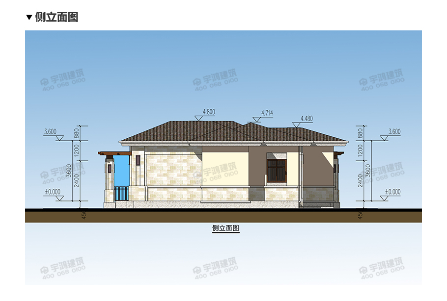 鄉(xiāng)下建房一層別墅戶型圖及效果圖，時(shí)尚又實(shí)惠