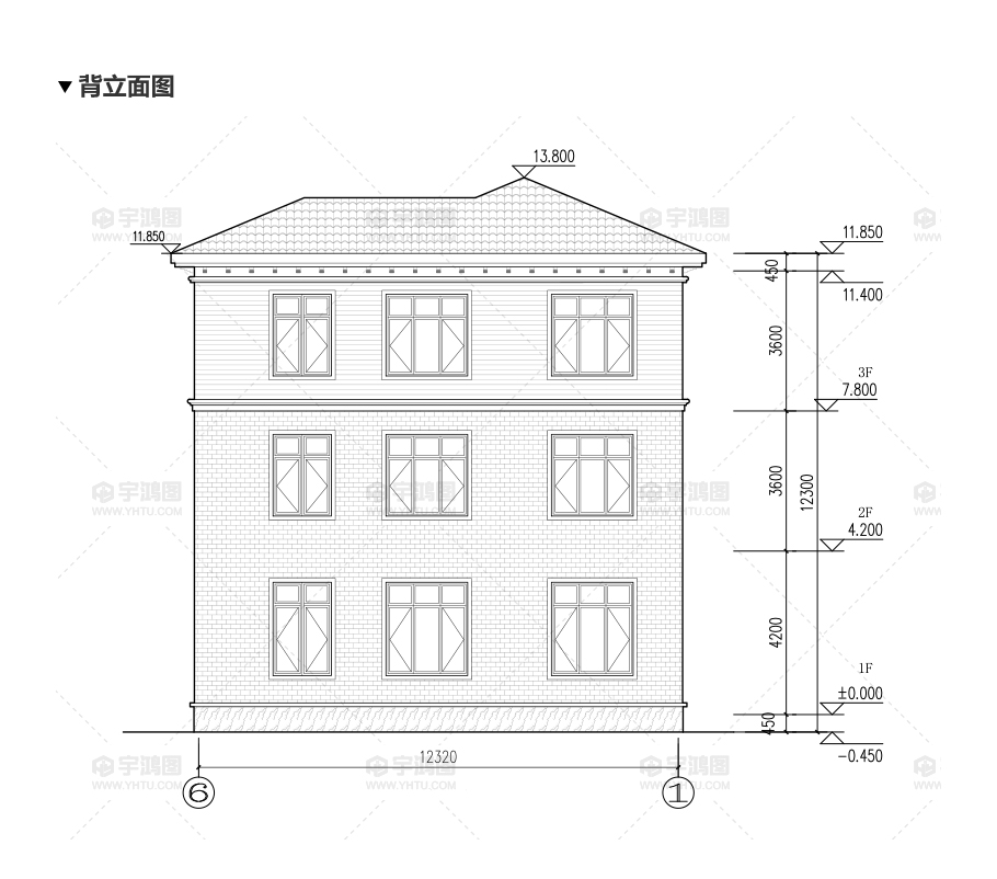 112平漂亮實(shí)用鄉(xiāng)村別墅設(shè)計(jì)圖紙及效果圖，框架結(jié)構(gòu)