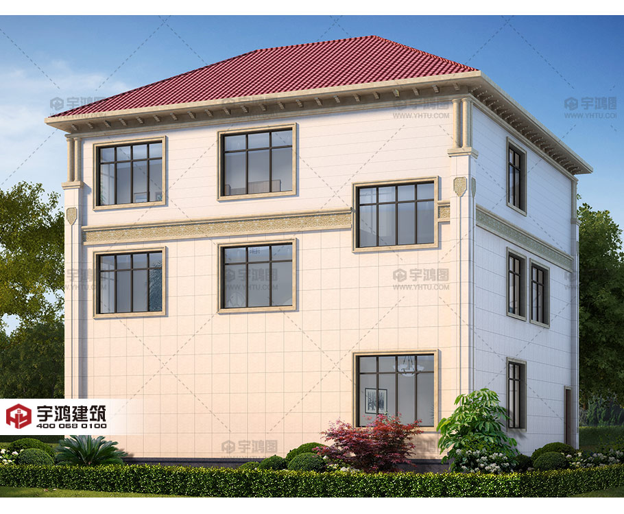 2019最新農(nóng)村自建房設計圖歐式三層